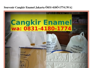 Souvenir Cangkir Enamel Jakarta