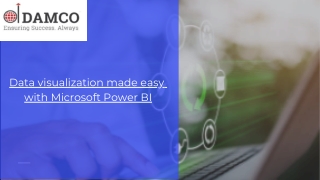 Data visualization made easy  with Microsoft Power BI