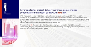 Leverage faster project delivery, minimize cost,  enhance productivity, and proj