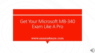 Exams4sure MB-340 Mock Test