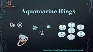 Buy Aquamarine Rings at Chordia Jewels