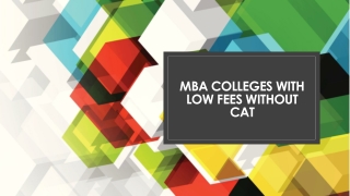 MBA Colleges with low fees without CAT | BFIT college