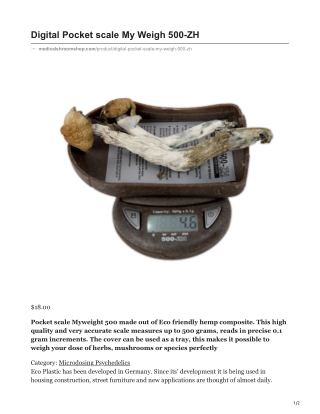 Digital Pocket scale My Weigh 500-ZH