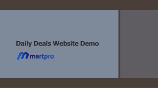 Daily Deals Website Demo