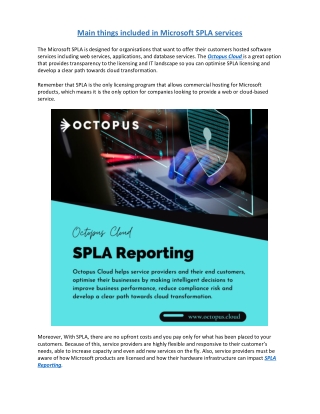 Microsoft SPLA Reporting