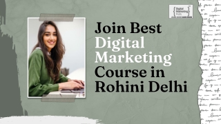 Best Digital Marketing Course in Rohini