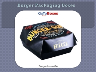 Burger Packaging Boxes