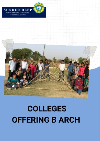 Colleges Offering B Arch | Architecture Colleges in Uttar Pradesh