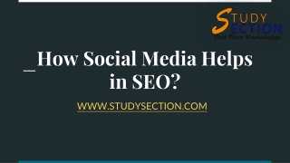 How Social Media Helps in SEO?