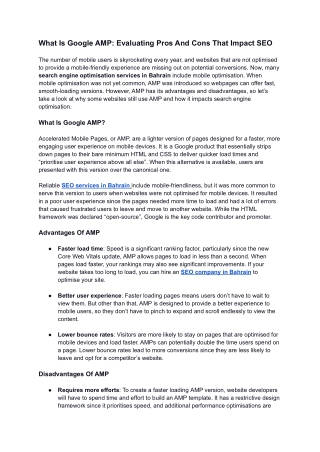 What Is Google AMP_ Evaluating Pros And Cons That Impact SEO