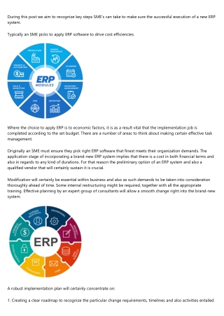 Successful ERP Implementation Criteria