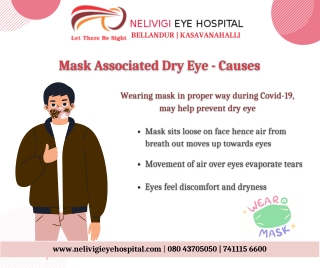 Mask Associated Dry Eye Causes - Best Eye Hospitals in Bangalore - Nelivigi Eye