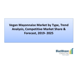 Vegan Mayonnaise Market Trends