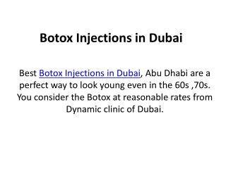 Botox Injections