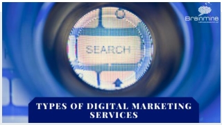 Different types of Digital Marketing Services from Brainminetech