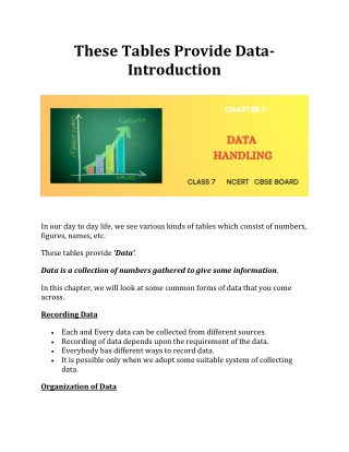 These Tables Provide Data_Intro