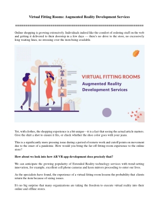 Virtual Fitting Rooms Augmented Reality Development Services (3)