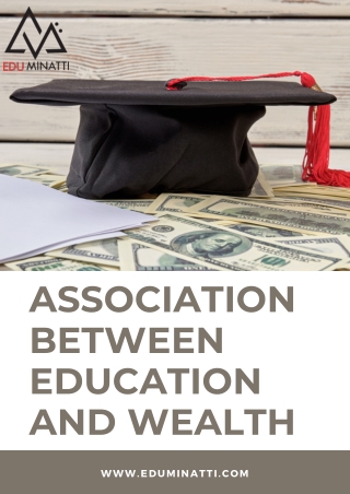 Association between education and wealth