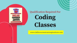 Qualification Required For Coding Classes