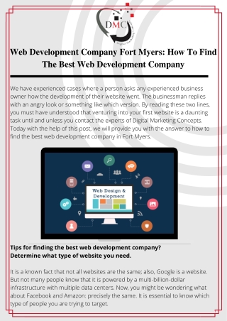 Find The Best Web Development Company in Fort Myers