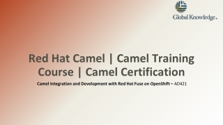 Red Hat Camel | Camel Training Course | Camel Certification