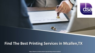 Best Printing Services in Mcallen Tx | DSA Business Services