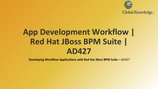 App Development Workflow | Red Hat JBoss BPM Suite | AD427