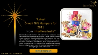 Latest Unique Diwali Gift Hamper for 2021 From Interflora.in