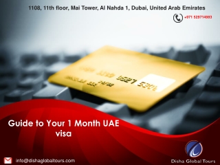 Guide to Your 1 Month UAE visa