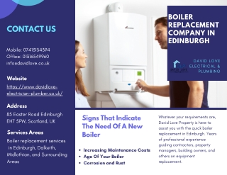 Choosing The Best Boiler Replacement Specialist In Edinburgh