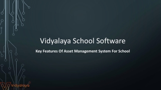 Key Features Of Asset Management System For School