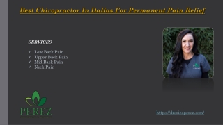 Best Chiropractor In Dallas For Permanent Pain Relief