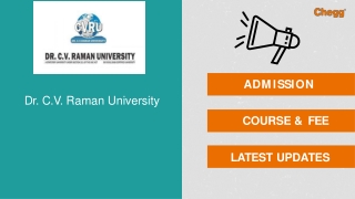 Dr C V Raman University