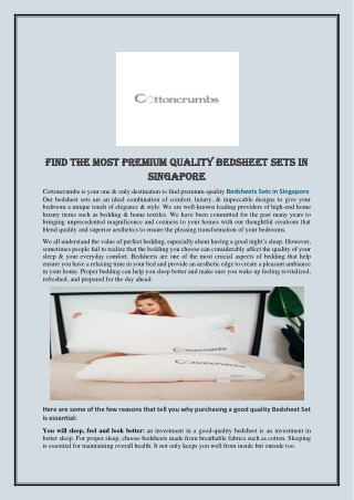 Find The Most Premium Quality Bedsheet Sets In Singapore