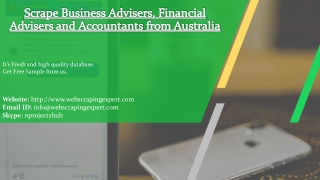 Scrape Business Advisers, Financial Advisers and Accountants from Australia