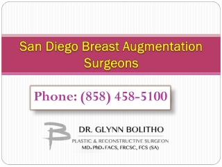 San Diego Breast Augmentation Surgeons