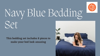 navy blue bedding set