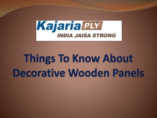 Things To Know About Decorative Wooden Panels