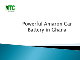 Powerful Amaron Car Battery in Ghana