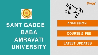 Sant Gadge Baba Amravati University-[SGBAU], Amravati