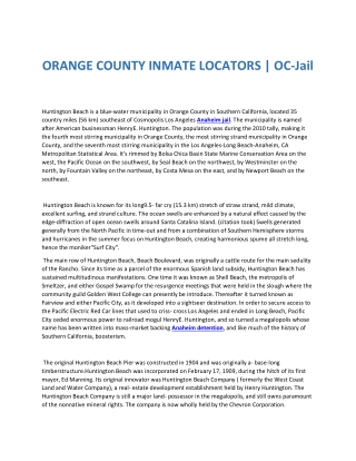 ORANGE COUNTY INMATE LOCATORS | OC-Jail