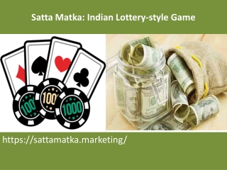 Satta Matka Indian Lottery-style Game