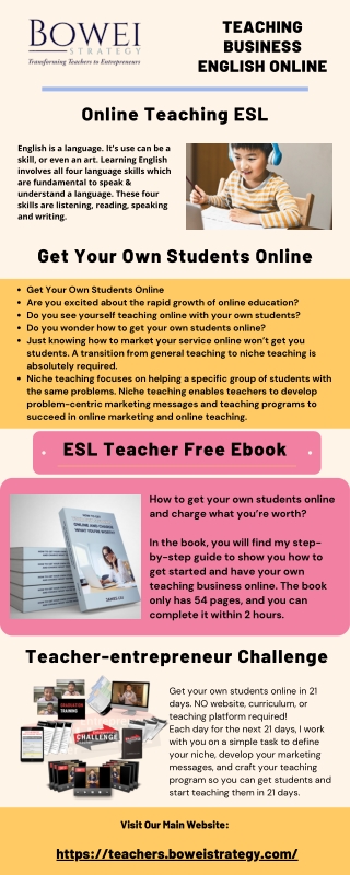 Online Teaching ESL