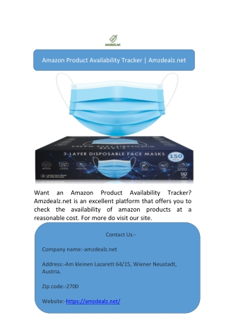 Amazon Product Availability Tracker | Amzdealz.net