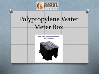 Shop the Best Polypropylene Water Meter Box