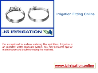 Irrigation