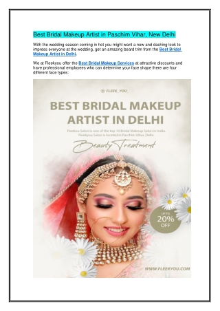 Bridal Makeup Artist In Delhi