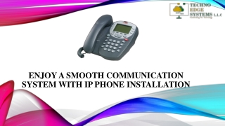 How does the IP Phone System aid in Smooth Communication?