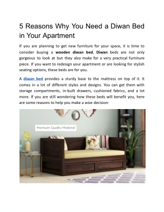 5 Reasons Why You Need a Diwan Bed in Your Apartment_ - Google Docs