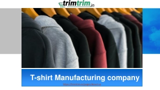 T-shirt Manufacturing company